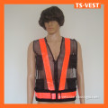 Reflective red tape men's bike safety vests